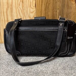 Liz & Co. Black Patterned Shoulder Bag